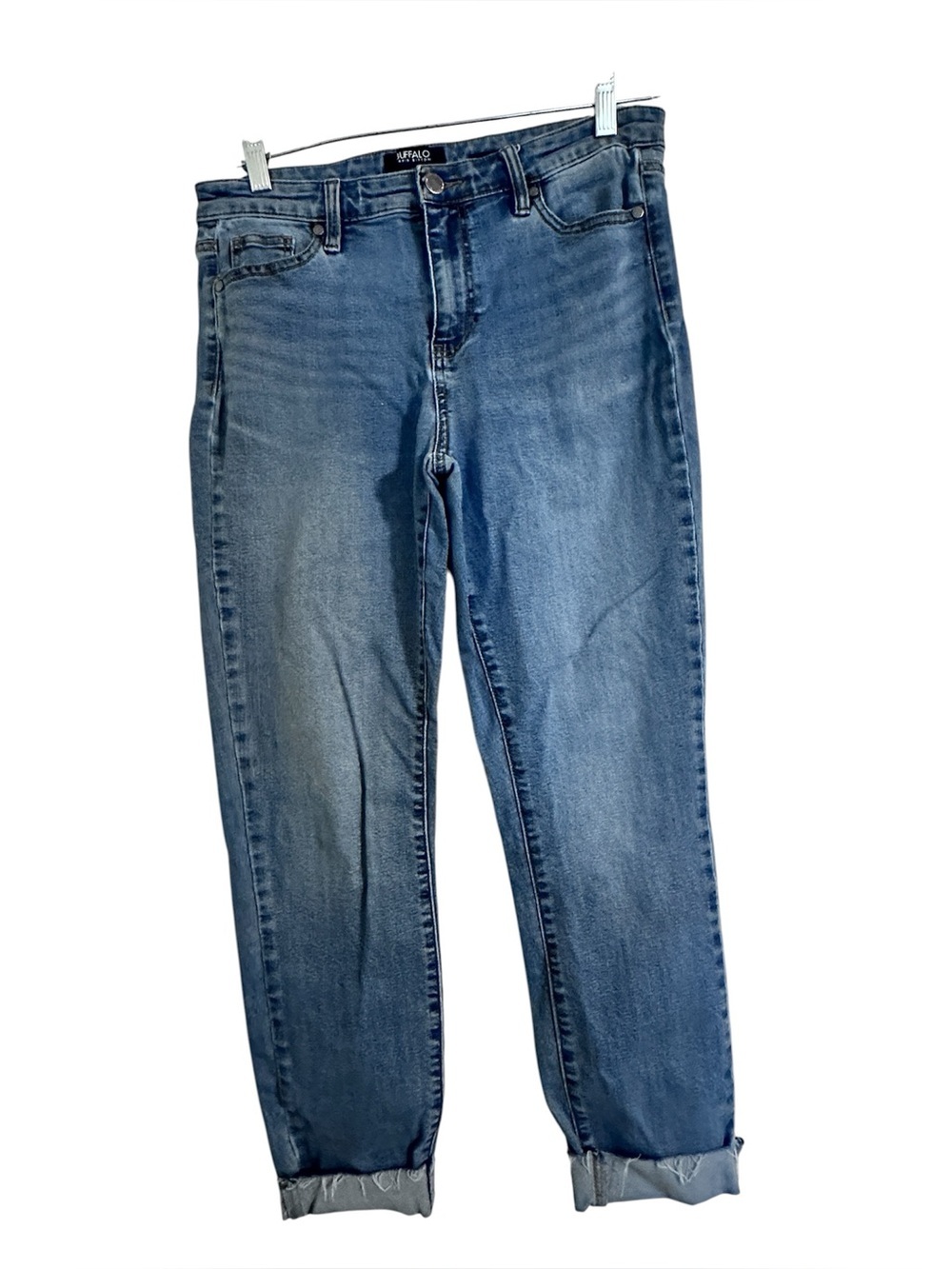 Buffalo David Bitton light-to-medium wash women's stretch jeans.